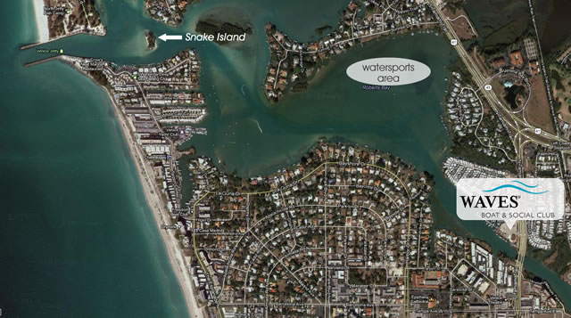 Waves Boat Club Venice FL - Birds Eye View